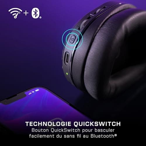 Turtle Beach Stealth 500 Noir Casque Gaming sans Fil w/ 40hr Batterie et Bluetooth pour Xbox Series X ou S, PC et Mobile - Image 8