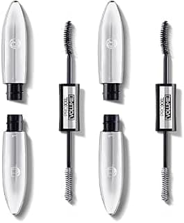 L'Oréal L'Oréal Paris - Mascara Pro XXL Volume - Effet Faux Cils Professionnel - Technologie Double Brosse - Longue Tenue - Teinte : Noir - 12 ml (Lot de 2)