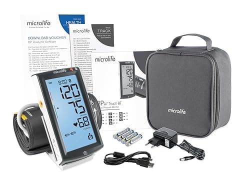 Microlife - BP A7 Touch BT Blood Pressure Monitor - Bluetooth/USB Connected, Touch Screen, MAM & AFIB, Stroke Detection, Clinically Validated, 22-42 cm, 2 Users x 99 Member, 5-Year Warranty - Image 4