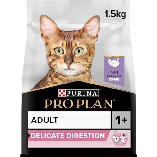 Purina PRO PLAN | Adult DELICATE DIGESTION | Complete Food for Sterilized Adult Cats | Promotes a Healthy Digestive System | Dry Food | Turkey | Bag | Pack of 6 x 1.5 kg - Image 3