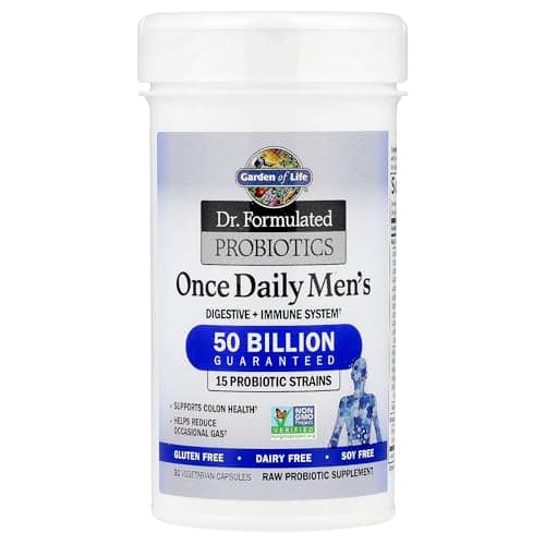 Garden of Life Dr. Formulé Once Daily Probiotics for Men 30 Vegetarian Capsules - Image 6