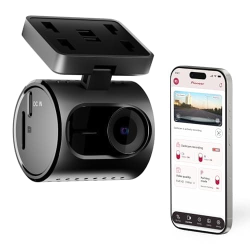 Pioneer VREC-H120SC Compact Car Dashboard Camera, 1.5K Resolution Discreet Car Camera with Impact Detection, 120 Degree Wide Angle Coverage, Built-in WiFi, Companion App, USB-C - Image 2