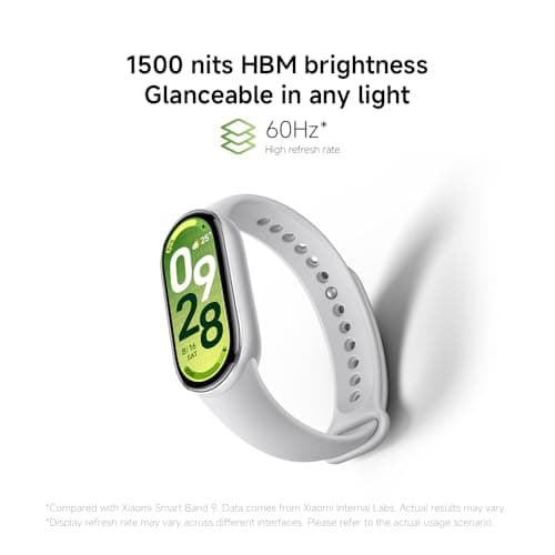 Xiaomi Smart Band 10, Montre Connectée, Boîtier alu, Suivi d'Activité, Écran AMOLED 1.72'', Autonomie 21 Jours, Charge Rapide, Suivi santé & Sommeil,150+ Sports, iOS & Android, 5 ATM, Boussole - Image 6