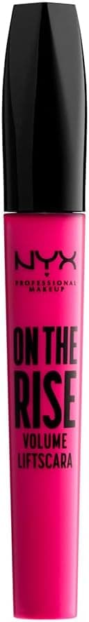 NYX Professional Makeup On The Rise Volume Liftscara, Mascara Volume Instantané, Brosse Sablier Élastomère, Formule Vegan, 10 ml, Couleur : Noir Mat