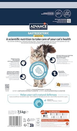 Advance Veterinary Diets Gastroenteric Sensitive, Dry Food for Cats with Gastrointestinal Disorders, 7.5 kg - Image 6