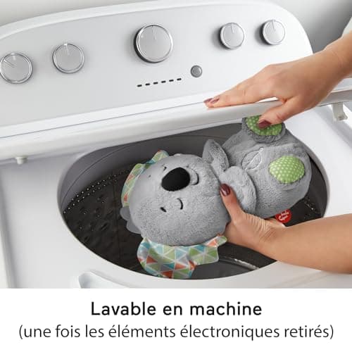 Fisher-Price Mon Koala Cuddles Bonne Nuit | Koala Plush Toy for Babies from Birth | Soft and Soothing Plush Night Light that Breathe and Lights | Baby Gift for Baby Girls or Boys, HBP87 - Image 6