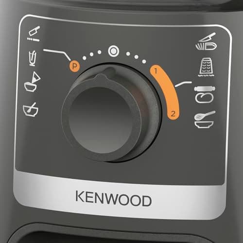 Kenwood MultiPro Compact FDP31.360GY, Food Processor, Kneading and Slicing Disc, Citrus Press, Blender 1.2L, 2 Speeds + Pulse, Bowl 2.1L, 800W, Grey - Image 7