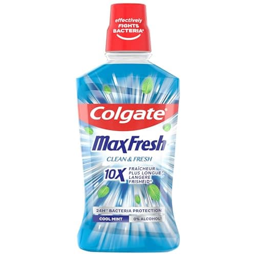 COLGATE - Bain de bouche Colgate Max Fresh Clean & Fresh - Sans alcool- Fraîcheur longue durée pour l'haleine- le flacon de 500ml - Image 4