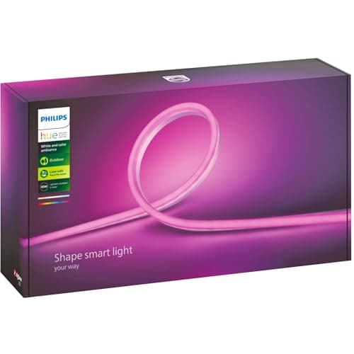 Philips Hue White & Color Ambiance Outdoor Lightstrip 5 m, Outdoor LED Strip Compatible with Alexa, Google Assistant and Apple Homekit, Mouldable Hue LED Strip - Image 2