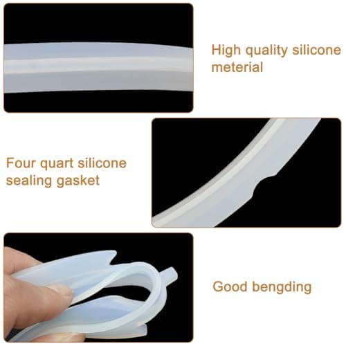 1 Pcs Mini Instant Pot Sealing Ring 3 Liter Instant Pot Sealing Ring Replacement Silicone Seal Ring for 3 Liter Electric Pressure Cooker, Clear - Image 4