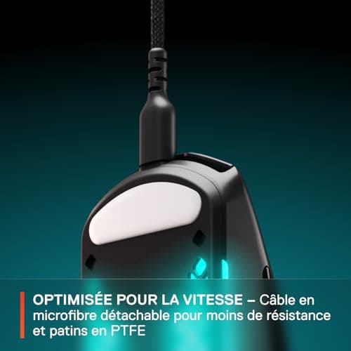 SteelSeries Aerox 3 Perforated RGB Gaming Mouse - Lightweight Waterproof Design - TrueMove Core 8500 DPI Optical Sensor - Onyx - Image 8