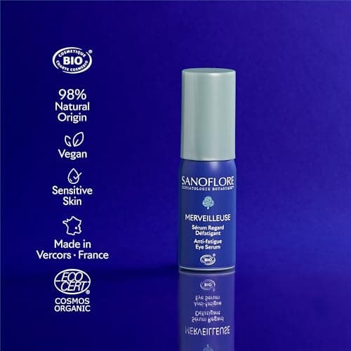 Sanoflore Wonderful Anti-Puffiness Eye Serum, Organic Moisturizing and Smoothing Eye Care, with Vegan Retinol and Caffeine - Image 6