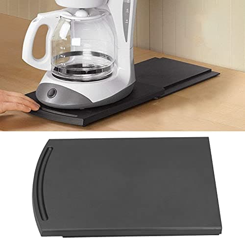 Sliding Kitchen Tray, Sliding Tray for Magimix Kitchen Processor, These Slider Kitchen Rolling Appliance Countertop Large Black Whitestorage Organization, Sliding Coffee Maker Tray Mat Countertop - Image 3
