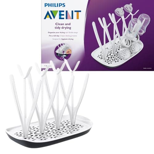 Philips Avent Design Drainer for 8 Bottles Black and White (Model SCF149/00) - Image 2