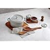 STAUB White Truffle Round Casserole Dish - Size - 24 cm - Image 6