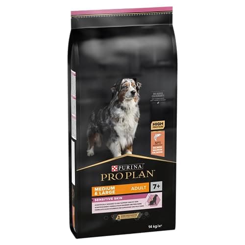 PURINA PRO PLAN | Sensitive Skin | Complete dry food for medium and large dogs over 7 years | Promotes healthy skin and shiny coat | Salmon | Dry food | Bag | 14 kg - Image 4
