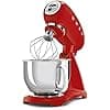 Smeg, SMF03RDEU Pastry Processor, 10 Speed Levels, Step-On Function, Bowl 4.8 L, Safety Motor Lock, 3 Beaters, Hook and Lid Supplied, 800 W, Red - Image 4