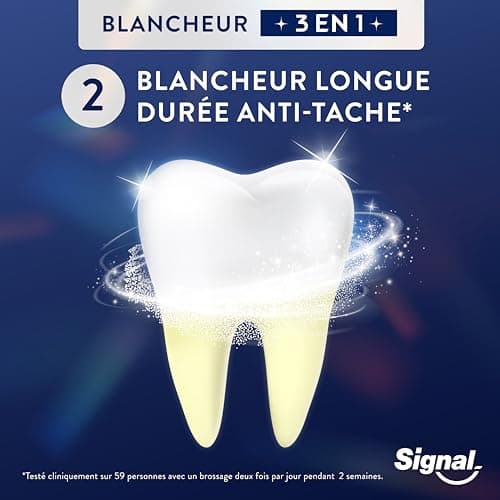 Signal White Now - Dentifrice 3 en 1 - Forever Young -Corrige le jaunissement et l’apparence de vos dents - Blancheur Longue Durée Anti-Tache - 96% d'ingrédients d'origine naturelle - 75ml - Image 9