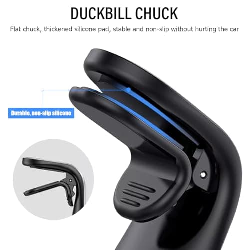 Magnetic Car Phone Holder, Magnetic L Shape Cell Phone Holder, Magnetic Phone Holder for Mobile Phone Car Parts (Black Plastic) - Image 3