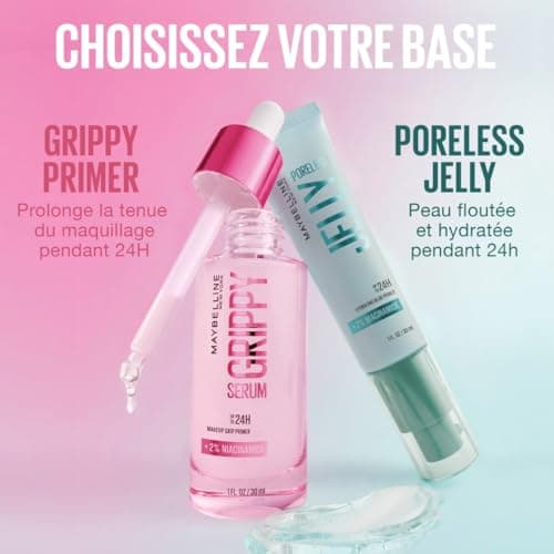 MAYBELLINE NEW YORK - Poreless Jelly - Blurring Foundation - Blur & Hydrate for 24H* - Ultra-Fresh Gel Texture - 2% Niacinamide - Water Jelly Technology - No Greasy Effect - 30ml - Image 7