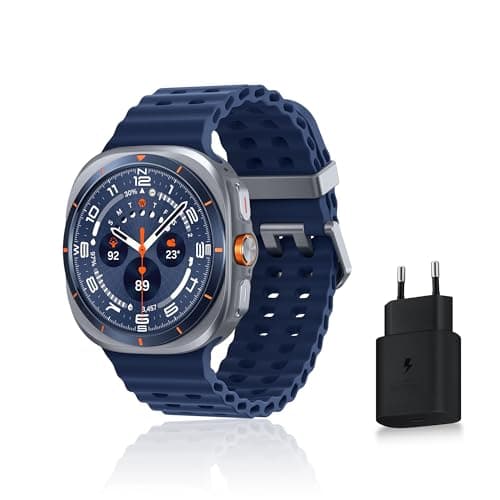 Samsung Galaxy Watch Ultra (2025), Smart Watch, Action Button, Galaxy AI, Dual Frequency GPS, 4G, 47mm, Titanium Blue, 25W Fast Mains Charger Included, FR Version - Image 2