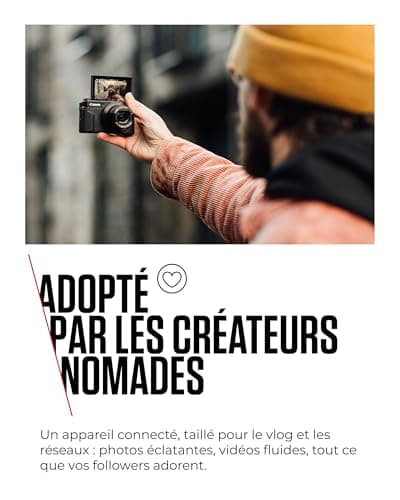 Canon PowerShot G7 X Mark III (Noir) - Appareil Photo numérique avec capteur 1 Pouce et vidéo 4K - Idéal pour Le vlog - Wi-FI et Bluetooth - Adopté par Les Créateurs Nomades - Image 4