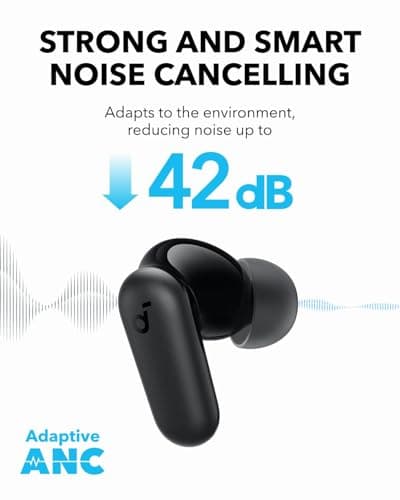 Soundcore Ecouteurs Bluetooth sans Fil P30i by Anker, Écouteurs sans Fil Reduction de Bruit Forte et Intelligente, Basses Puissantes, 45H d'autonomie, Étui 2-en-1 et Support pour téléphone, IP54 - Image 5