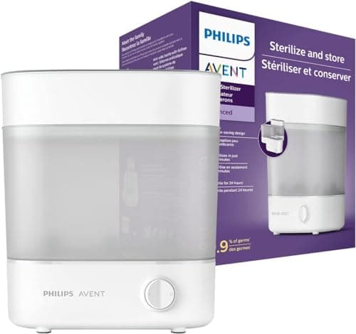 Philips Avent Quick and Simple Electric Bottle Warmer (Model SCF358/00) & Philips Avent Sterilizer (Model SCF291/00) 1 Unit (Pack of 1) - Image 3