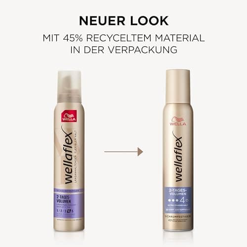 Wellaflex Styling Mousse for Women - Flexible Hold Up to 2 Days - For Voluminous Hair - Gentle on Scalp - Dermatologically Tested - Silicone Free - Hold 2-200ml - Image 7