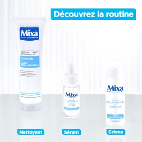 Mixa - Crème Anti-Sécheresse - à l'Acide Hyaluronique et au Squalane - Hydrate pendant 48H - Apaise les Tiraillements - Hypoallergénique - 50 ml - Image 6