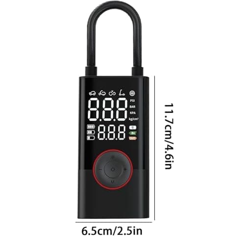 Pompe à air pour pneus de voiture, compresseur électrique de gonflage rapide de 150 psi, 5 modes, affichage numérique, gonfleur de pneu portable, pour automobile, camion, SUV, camping-car, vélos - Image 6