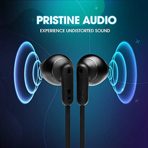 JBL TUNE215BT - Wireless Bluetooth Earbuds - Multi-Source Connection - Soft Ergonomic Earbuds for Comfortable Wearing - Up to 16 Hours of Battery Life - Black - Image 6