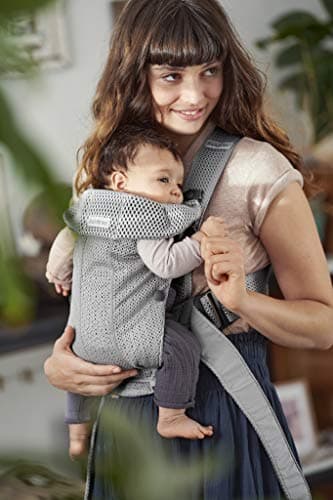 BabyBjörn Baby Carrier Mini, Mesh 3D, Grey - Image 8