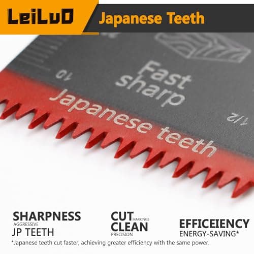 LEILUO 32 Piece Oscillating Tool Accessory Kit Ideal for Wood, Nails and Drywall Oscillating Saw Blades with Storage Bag Compatible with DeWalt Makita and More - Image 5