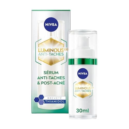 NIVEA Luminous 630 - Serum Visage Post-Acné - Réduit L'Apparence Des Marques - Effet Matifiant 12H - Teint Unifié - Thiamidol Breveté & Acide Hyaluronique - Peaux Grasses À Imperfections - 30 ml - Image 2
