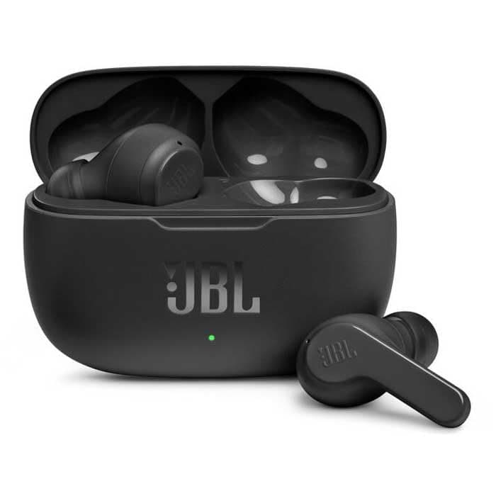 JBL Wave 200TWS – Écouteurs intra-auriculaires véritablement sans fil - Avec technologie Bluetooth et assistant vocal – Autonomie jusqu'à 25 hrs – Étui de recharge inclus - Noir - Image 5