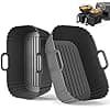 Moule Silicone Air Fryer 2 Paquet pour Ninja Foodi Max Dual Zone AF300EU AF400EU AF200EU, Cookwise, Panana, Kenwood pour Modèles 7.6L, 8.5L et 9.5L, Réutilisable Plat Airfryer Accessoire - Image 2