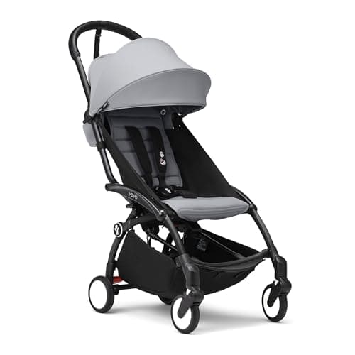 Stokke YOYO3 6+ Stroller - Black Frame + Colour Pack 6+ Stone + Hood - Easy Folding, Lightweight & Compact - Cabin Luggage Compatible - Image 2