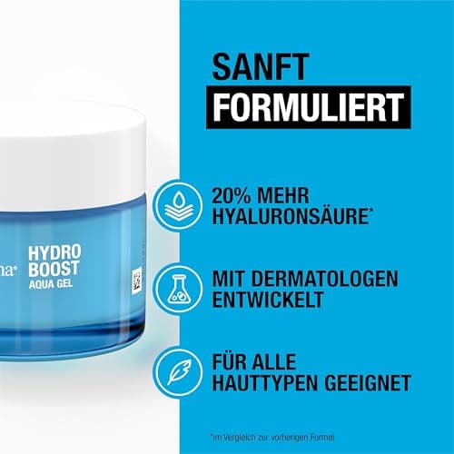 Neutrogena Hydro Boost Aqua Gel Moisturizing Face Cream with Hyaluronic Acid, Amino Acids and Fast Absorbing Electrolytes for Normal & Combination Skin 50ml - Image 8