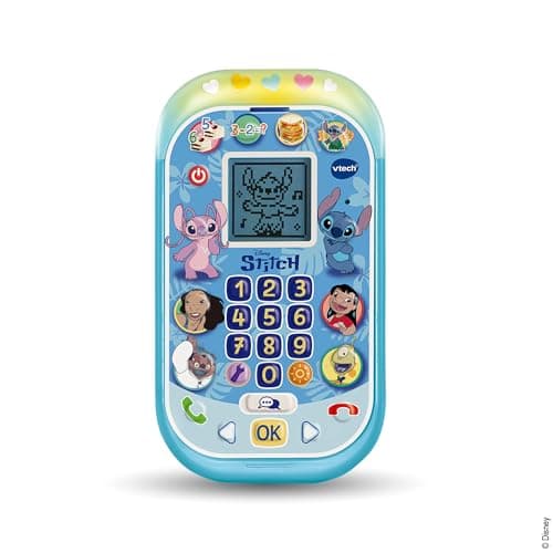 VTech - Disney Stitch Educational Smartphone - Illuminated Phone Toy with Backlit Screen, 11 Activities and Interactive Games Lilo and Stitch - Gift for Children from 4 to 8 Years - English Content - Image 4