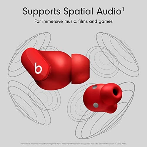 Beats Studio Buds - Full Wireless Noise Cancelling Headphones - Sweatproof Headphones Compatible with Apple and Android Devices - Bluetooth® Technology - Red - Image 4