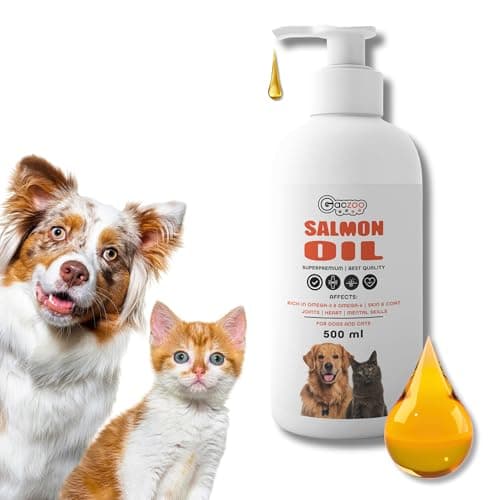 Salmon Oil for Dogs & Cats – Fish Oil with Omega 3 & 6, Fatty Acids DHA, EPA and DPA – for Healthy Skin and Shiny Coat – Daily Food Supplement – 500 ml - Image 5