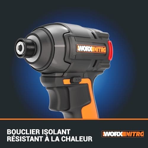 WORX Visseuse à chocs sans Fil 20V WX265.9, Couple Max de 200 Nm, 3 Vitesses, Moteur Brushless, Applications Multiples, Compacte et Ergonomique, Eclairage LED, Sans Batterie ni Chargeur - Image 10
