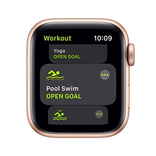 Apple Watch SE 2020 (GPS, 40MM) Gold Aluminum Case with Grapefruit Sport Strap (Refurbished) - Image 3
