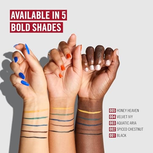 Rimmel - Eyeliner Wonder'Ink - Waterproof - Longue tenue - Mate - Application facile - Noir ( 01 Black) - 1 ml (0.03 FL OZ) - Image 8