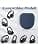 Case Compatible with JBL Tune 510BT 520BT 500 720 BT 770 NC 760 NC, Sony WH-CH520 WH-CH720N, Wireless Earbuds Noise Cancelling Earbuds, Portable Travel Earphone Case (Blue) - Image 3