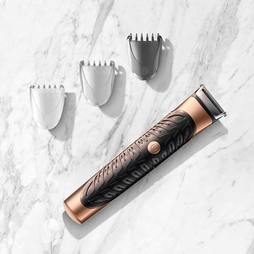 Gillette King C Tondeuse Electrique A Barbe Pour Hommes, 3 Sabots Interchangeables Pour Définir Les Contours Du Visage, Lame De Précision, Étanche, À Pile Sans Fil, Technologie Braun - Image 3
