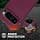 kwmobile Necklace Case Compatible with Google Pixel 9 Pro XL - Silicone Case Cover with Necklace Burgundy Purple - Image 7