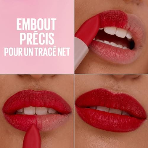 Maybelline New York - Serum Lipstick - Intense and Comfortable Colour - Moisturizing and Plumping Care - Up to 8 hours of hydration - Maybelline Serum Lipstick - Shade : 007 Avenue A - Image 7