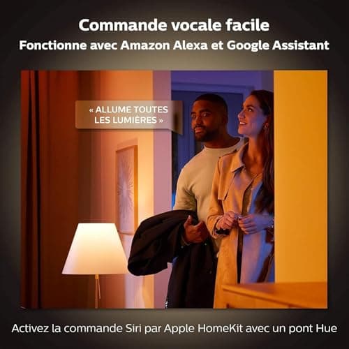 Philips Hue White & Color Ambiance, Bloom Lamp, 4th Generation - Black, Bluetooth Compatible, Works with Alexa, Google Assistant and Apple Homekit - Image 6